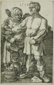 De Boer en Zijn Vrouw op de Markt door Albrecht Dürer