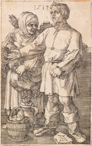 De boer en zijn vrouw op de markt, 1519 door Albrecht Dürer