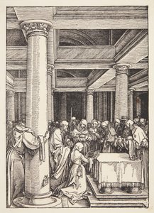 De Presentatie in de Tempel door Albrecht Dürer