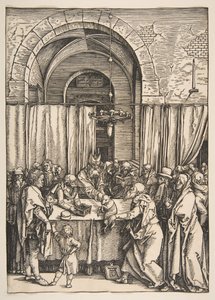 De Afwijzing van Joachims Offer, uit Het Leven van de Maagd, ca. 1504 door Albrecht Dürer