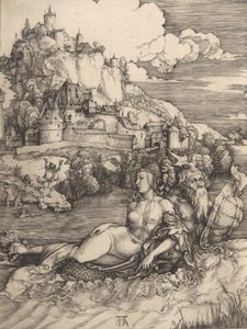 Het zeemonster (Das Meerwunder), ca. 1498 door Albrecht Dürer