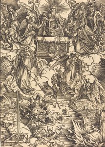 De zeven engelen met de trompetten door Albrecht Dürer