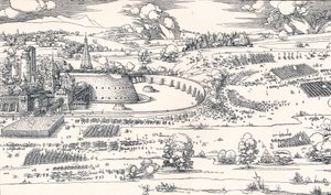Het beleg van een fort I, 1527 1906 door Albrecht Dürer