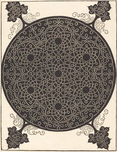 De Zesde Knoop (combinatie van zeven kleine knoopsystemen met zwarte centra) door Albrecht Dürer