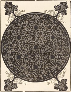 De zesde knoop die zeven kleine knoopsystemen combineert met zwarte centra, waarschijnlijk 1506-1507 door Albrecht Dürer