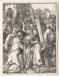 De Kleine Passie: Christus die het Kruis Draagt door Albrecht Dürer
