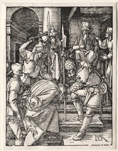 De kleine passie: Christus voor Annas door Albrecht Dürer