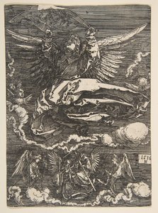 De Sudarium Gehouden door een Engel door Albrecht Dürer