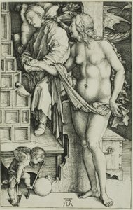 De Verleiding van de Luiaard (De Droom van de Dokter) door Albrecht Dürer