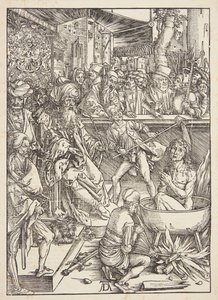 De Marteling van St. Johannes de Evangelist door Albrecht Dürer