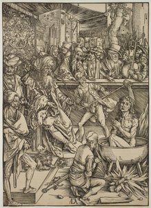 De marteling van St. Johannes de Evangelist door Albrecht Dürer