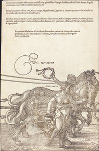De triomfwagen van Maximiliaan I (De grote triomfwagen) [plaat 3 van 8]
