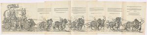 De triomfwagen van Maximiliaan I De grote triomfwagen door Albrecht Dürer