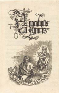 De Maagd verschijnt aan Sint Jan door Albrecht Dürer