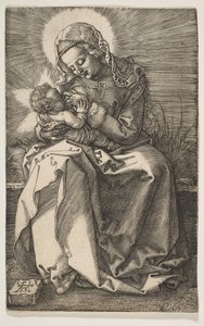 De Maagd die het Christuskind Voedt