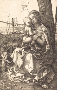 De Maagd en het Kind zittend bij een boom, 1513 door Albrecht Dürer