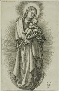 De Maagd op de Halve Maan met een Diadeem door Albrecht Dürer