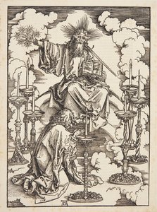 Het visioen van de zeven kandelaars door Albrecht Dürer