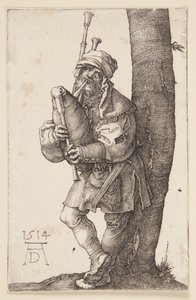 De doedelzakspeler door Albrecht Dürer