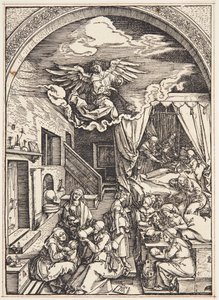 De geboorte van de Maagd door Albrecht Dürer