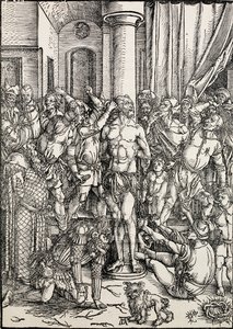 De Geseling, c. 1496-97 door Albrecht Dürer