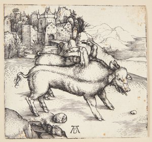Het monsterlijke zwijn van Landser door Albrecht Dürer