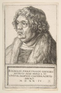 Willibald Pirckheimer, 1524 door Albrecht Dürer