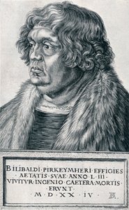 Willibald Pirckheimer door Albrecht Dürer