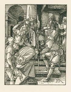Christus voor Annas, ca. 1508-09 (houtsnede) door Albrecht Dürer or Duerer