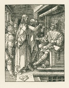 Christus voor Herodes door Albrecht Dürer or Duerer