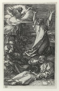 Christus in de tuin van olijfbomen door Albrecht Dürer