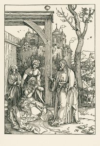 Christus neemt afscheid van zijn Moeder, c.1504 (houtsnede)