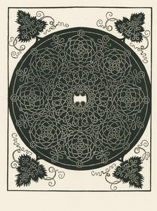 Knoop met lang zeshoekig middenstuk en ronde krullen door Albrecht Dürer or Duerer