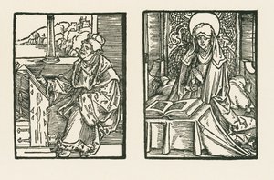 Magister Matthias, kanunnik van Linkoeping en Sint Birgitta door Albrecht Dürer or Duerer