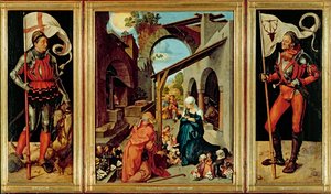 Paumgartner altaar, ca.1500 (olieverf op kalkpaneel) door Albrecht Dürer or Duerer