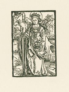 Sint-Katelijne door Albrecht Dürer or Duerer