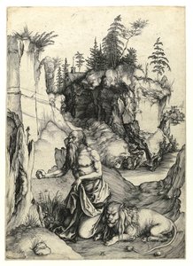 Heilige Hiëronymus boetvaardig, ca. 1497 door Albrecht Dürer