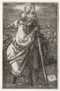 Sint-Christoffel, naar links gericht