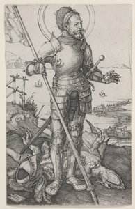 Sint Joris te voet door Albrecht Dürer