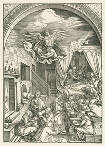 De Geboorte van de Maagd, c.1503 (houtsnede) door Albrecht Dürer or Duerer