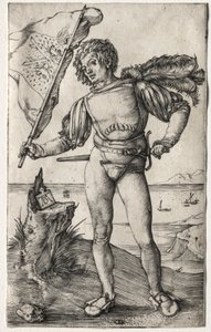 De Bourgondische Vaandeldrager, ca. 1500 door Albrecht Dürer or Duerer