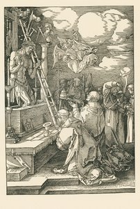 De mis van Sint Gregorius door Albrecht Dürer or Duerer