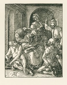 De bespotting van Christus, ca. 1508-09 (houtsnede) door Albrecht Dürer or Duerer