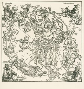 Het noordelijk halfrond van de Celestrale bol door Albrecht Dürer or Duerer