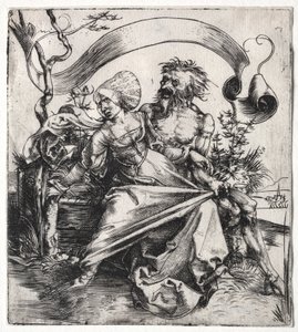 De ontvoerder, ca. 1495 (gravure) door Albrecht Dürer or Duerer