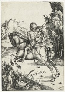 De kleine koerier door Albrecht Dürer or Duerer