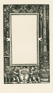 Titelpagina van Plutarch: De his qui tarde door Albrecht Dürer or Duerer