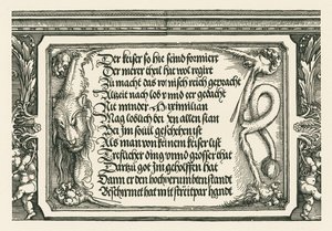 Triomfboog voor keizer Maximiliaan I door Albrecht Dürer or Duerer