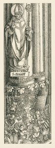 Triomfboog voor keizer Maximiliaan I door Albrecht Dürer or Duerer