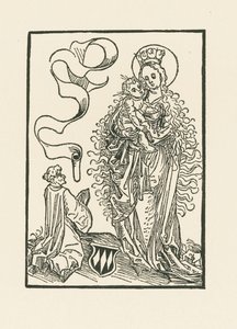 Maria aanbeden door Albrecht von Bonstetten door Albrecht Dürer or Duerer